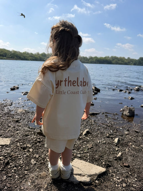 Little Coast Club Short Set - Beige