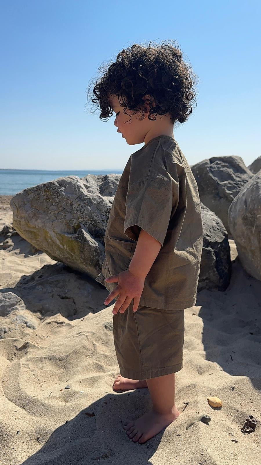 Cargo Short Set - Coastal Moss