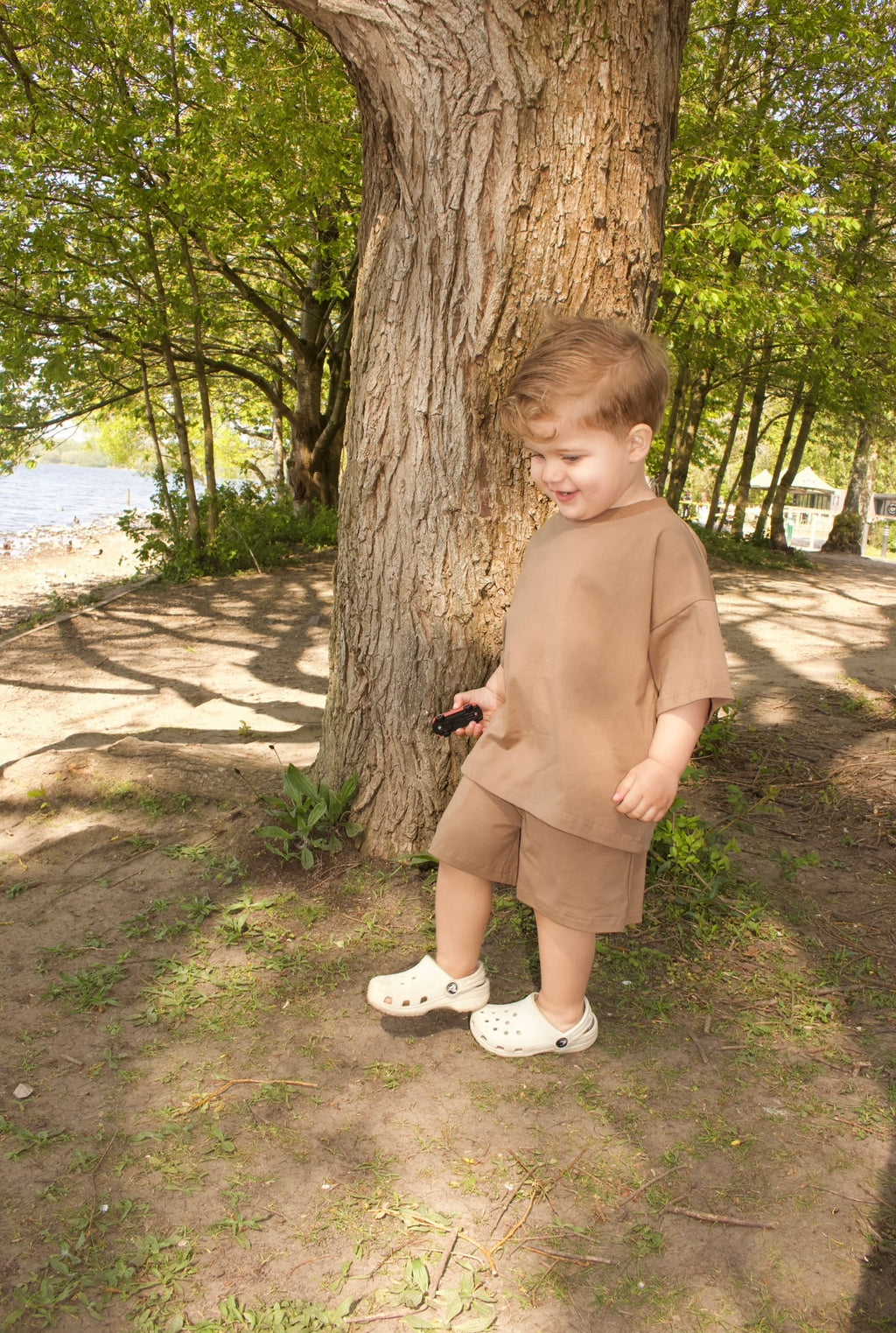 Little Coast Club Short Set - Chocolate